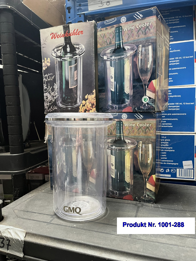 G 300-330 Flaschenkühler-Weinkühler-Wasserkühler und Gläser Kühler;-Acryl doppelwandig glasklar, stilvoll sehr schön-Glas Effekt-Ein und Zwei-Flaschen sowie Gläserkühler